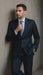 Tiglio Suit - Signature Menswear Wool Fabric SuitsOutlet - Brand Super 140s Brand Two Buttons Men's Jet Black Flat Front Suit Regular fit or Slim Fit- High End Suits - High Quality Suits - 100% Percent Wool Fabric Suit - Worsted Wool Business Suit