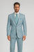 Men'S Multi-Stage Party Available In 2 Or Three ~ 3 Buttons Style Regular Classic Cut Cheap Priced Business Suits Clearance Sale Collection Light Blue ~ Sky Baby Blue
