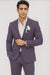 Mens Cotton Suit - Purple Summer Suit