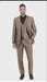 Men’s Sateen Shiny Metallic Mocca Taupe Gold Bronze 3-Piece Suit Set – Shiny Finish slim Fit Formal and Party Suit