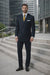 Mix And Match Suits Men's Suit Separates Wool Fabric Navy Blue And White Stripe Suit By Alberto Nardoni Brand