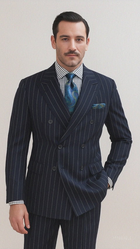 costume Bold Pinstripe Suit Video