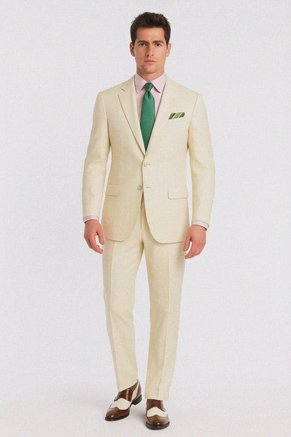 Men Ivory 2 Button Style Perfect For Wedding Jacket