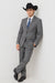 Men's Two-Piece  Classic Fit 2 Button Side Vents Grey Cheap Priced Business Suits Clearance Sale