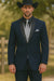 Men's Dark Navy Blue  One Button Suit