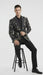 Luxury Black Floral Embroidered Blazer for Men – Designer Party and Wedding Wear Jacket