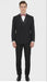 Tiglio Brand 100% Wool Super 150s Italian fabric Men’s Classic Black Double-Breasted Tuxedo with Satin Peak Lapel – Formal Wedding & Gala Suit Set