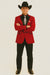 Men's Red  One Button Suit