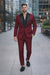 Burgundy Prom Tuxedo - Wedding Suit - Groom Tuxedo Suit
