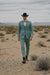 Western Suit - Trajes Para Hombres  - Cowboy Formal Attire - Trajes De Novio - Green