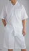 Men'S Shirt And Shorts White Color Two Piece Casual Casual Two Piece Walking Outfit For Sale Pant Sets Set Suit For Men - Mens Linen Suit