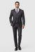 Mens Three Piece Suit - Vested Suit 2 Button Solid Color Heather Charcoal Men'S Suit