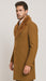 Men's Wool and Overcoat With Fur Collar Full Length 48 Inches Camel