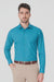 Affordable Clearance Cheap Mens Dress Shirt Sale Online Trendy - Slim Fit - Teal Color Men's Dress Shirt