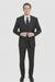 3 Piece Gangster Stripe Mars Vested Fashion Suit Black