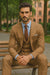 Designer Brown Three-Piece Suit – Business & Wedding Attire