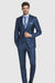 Bertolini Wool & Silk 2Pc French Blue Suit