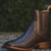 Mens Short Caiman Print Boots