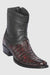 Los Altos Black Cherry Caiman Tail Low Shaft European Square Toe Men’s Boot