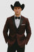 Western Suit - Trajes Para Hombres - Cowboy Formal Attire - Trajes De Novio - Burgundy