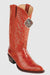 Men's King Exotic Boots Genuine Eel Skin Boots Cognac (4980803)