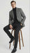 Men’s Grey Tweed Herringbone Sport Coat - Gray Mens Blazer Suit Jacket