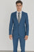 Mens 1 Button  Royal ~ Cobalt ~ Indigo ~ Bright Blue ~ Teal Blue Slim Fit Dress Suits for Men