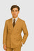 1920s Gangster Custom - Bold Gangster Pinstripe Suit Camel
