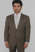 Men's Classic 2 Button Super 140's Suit in Taupe - Light Olive  Mantoni Brand - 100% Percent Wool Fabric Suit - Worsted Wool Business Suit