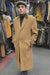 Chesterfield Camel Overcoat With Brown Velvet Collar - Cashmere Blend Topcoat - Full Length Overcoat