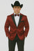 Men's Red 2 Buttons Slim Fit Solid Sharkskin Cheap Priced Blazer Jacket For Men Sport coat