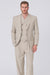 Tiglio Rosso Suit  - Classic Fit Athletic Cut 100% Wool Super 150s Italian Fabric Peak Lapel in Color Tan