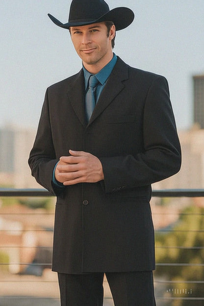 Men's Long Black Fashion Dress Zoot suits