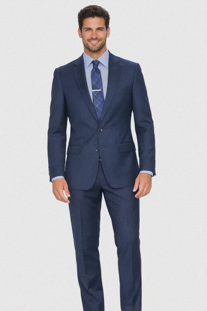 Carlo Lusso French Blue Two-button Suit Modern Fit