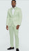 Men’s Mint Green Tuxedo Suit – Slim Fit Shawl Lapel with Matching Bow Tie in Sage Green Color - Light Green