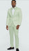 Men’s Mint Green Tuxedo Suit – Slim Fit Shawl Lapel with Matching Bow Tie in Sage Green Color - Light Green