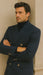 Men's Charcoal Grey - Dark Gray Fabric Double breasted Overcoat  44 inch full length Topcoat