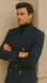 Men's Charcoal Grey - Dark Gray Fabric Double breasted Overcoat  44 inch full length Topcoat