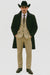 All Weather Men's Dress Coat Belted Rain Coats ~ Long full Maxi length Trench Coats Black Long Style
