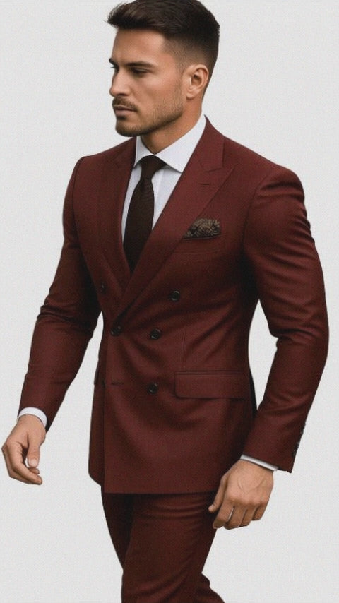 burgundy-suit-tapred-fit-pants