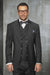 Statement Men's Outlet 3 Piece 100% Wool Suit - Light Plaid