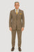 Tweed Herringbone ~ Cognac ~ Herringbone 2 Button Slim Fitted Tapered Vested Suit Ves