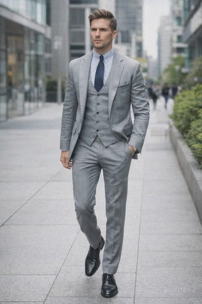 Alberto Narodni Summer Wedding Linen Vest & Pants Vested 3 Piece Suit 2 button Suit Light - Mens Linen Suit