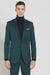 Turtleneck Suit + Free Turtleneck Sweater Package Teal Blue Mens Suit