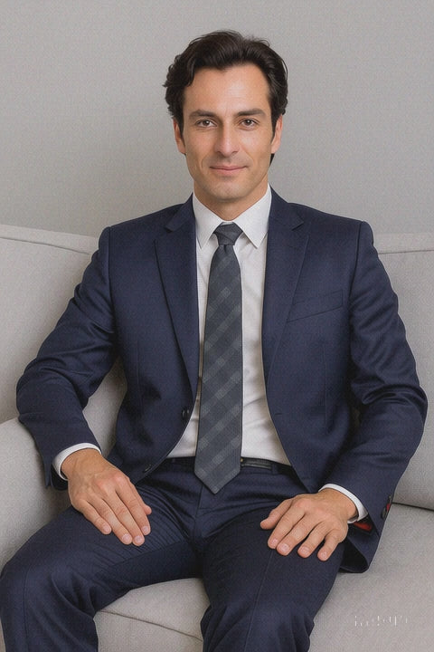 Men's Dark Navy Blue Suit 