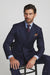 Tiglio Rosso Mens French Blue Wool Double Breasted Suit