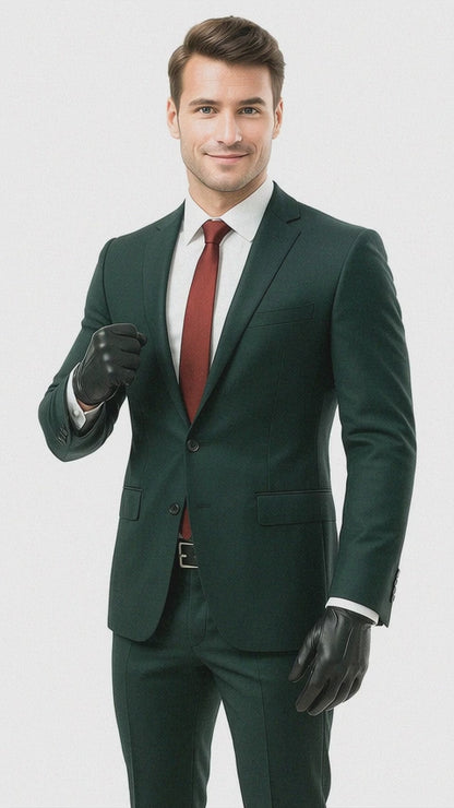Men'S Hitman Agent 47 Black 2 Button Suit +Free Shirt And Tie
