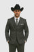 2 Button Trim Tuxedo in Grey Suit - Country Wedding Suits