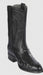 Los Altos Boots Men's Ostrich Roper Western Boots Black