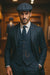 Thomas Shelby Suit - Thomas Shelby Costume + Pants + Vest + Overcoat + Hat Charcoal